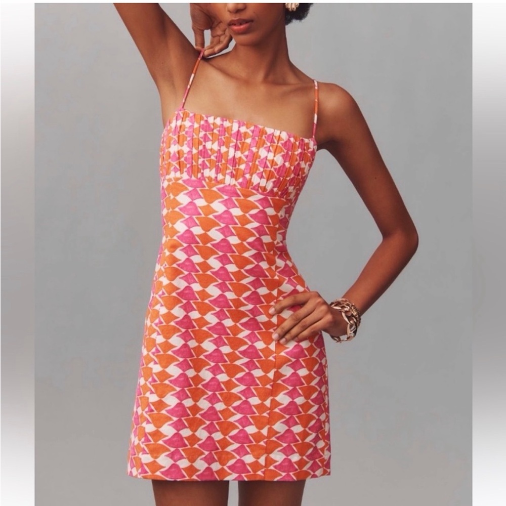 Maeve Pink and Orange Dress
